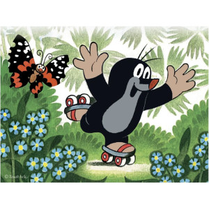 Kostky obrázkové 12ks - Krtek a zvířátka (Dino)