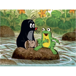 Kostky obrázkové 12ks - Krtek a zvířátka (Dino)