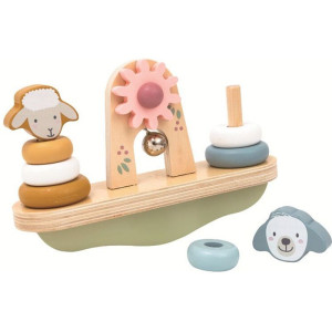 Skládačka s kroužky - Balanční houpačka zvířátka (2Kids Toys)