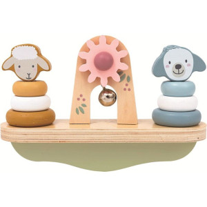 Skládačka s kroužky - Balanční houpačka zvířátka (2Kids Toys)