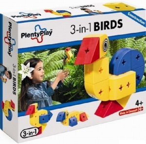 Plenty Play Construction - Stavebnice, 3-in-1 Birds