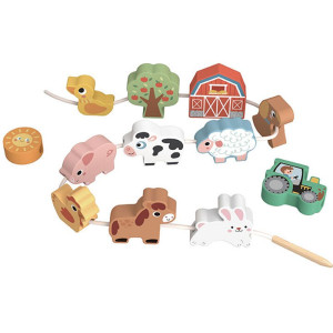 Navlékání tvarů - Provlékačka Farma (2Kids Toys)