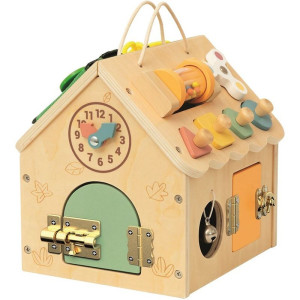 Motorická hračka - Activity domeček přírodní malý (2Kids Toys)