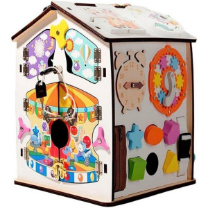 Motorická hračka - Activity board domeček bílý (2Kids Toys)