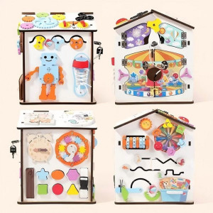 Motorická hračka - Activity board domeček bílý (2Kids Toys)