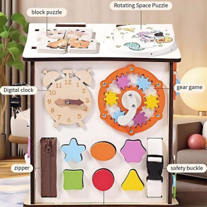 Motorická hračka - Activity board domeček bílý (2Kids Toys)
