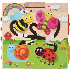 Motorická kostka - Veselá zvířátka s labyrintem (2Kids Toys)