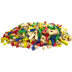 Kostky - Barevné, Mix tvarů, 500ks (2Kids Toys)