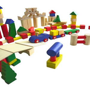 Kostky - Barevné, Mix tvarů, 500ks (2Kids Toys)