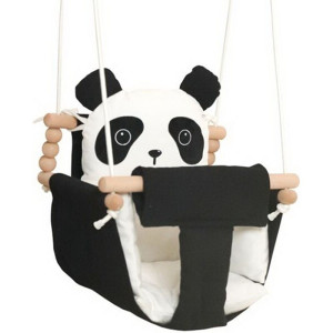 Houpačka - Dětská textilní 100% bavlna Panda (2Kids Toys)