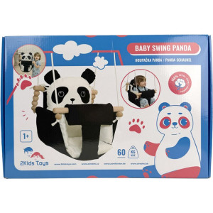 Houpačka - Dětská textilní 100% bavlna Panda (2Kids Toys)