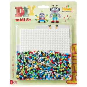 Hama zažehlovací korálky - MIDI Blistr, 1100ks Roboti