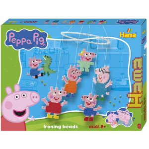 Hama zažehlovací korálky - MIDI Box, 4000ks Peppa Pig