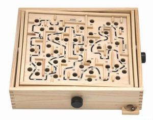 Motorická hra - Naklápěcí labyrint vyměnitelný (Woody)