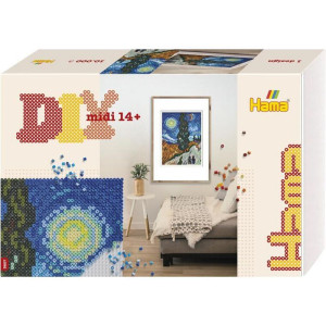Hama zažehlovací korálky - MIDI Box, 10000ks Art Obraz Van Gogh