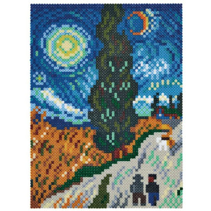 Hama zažehlovací korálky - MIDI Box, 10000ks Art Obraz Van Gogh
