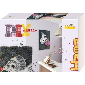Hama zažehlovací korálky - MIDI Box, 10000ks Art Obraz Motýl