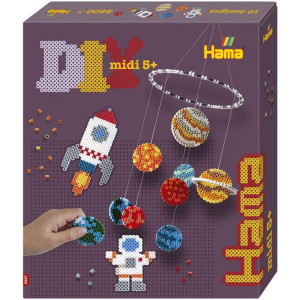 Hama zažehlovací korálky - MIDI Box, 2500ks Vesmír