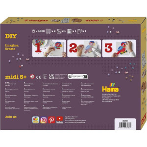 Hama zažehlovací korálky - MIDI Box, 4000ks Roztomilá zvířátka