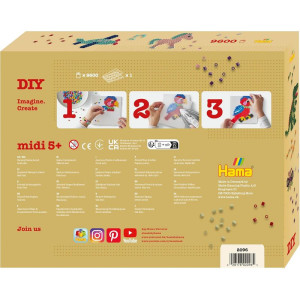 Hama zažehlovací korálky - MIDI Box, 9600ks Třídící box