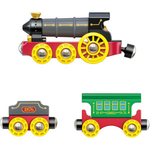 Vláčkodráha vláček - Retro parní vlak se světlem a zvukem (Hape)