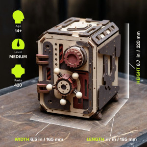 3D mechanický model - Trezor Safe Too (Ugears)