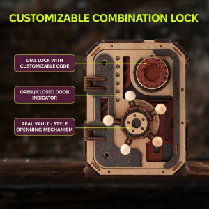 3D mechanický model - Trezor Safe Too (Ugears)