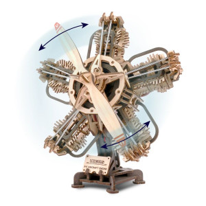 3D mechanický model - Letecký motor R-5 (Ugears)