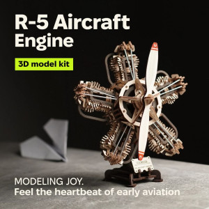 3D mechanický model - Letecký motor R-5 (Ugears)