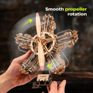 3D mechanický model - Letecký motor R-5 (Ugears)