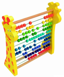 Počítadlo - Žirafa rainbow (Woody)