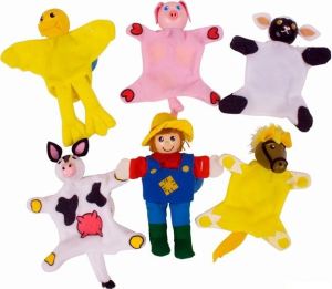 Prstoví maňásci - Farma set, 6ks (Bigjigs)