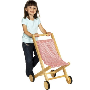 Kočárek pro panenky - Dřevěný Buggy (Santoys)