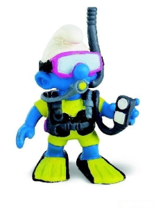 Schleich - Šmoulové, Šmoula potápěč