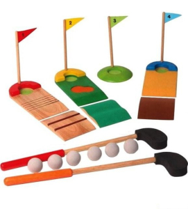 Golf - Dětský, Dřevěná golfová sada (Voila)