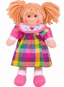 Panenka hadrová - 30cm, Hollie (Bigjigs)