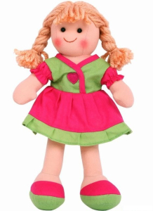 Panenka hadrová - 30cm, Molly (Bigjigs)