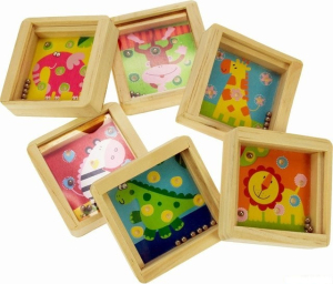 Motorická hra - Mini kuličkový labyrint, 1ks (Bigjigs)