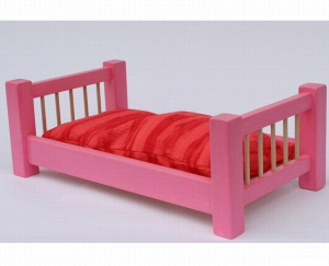 Postýlka pro panenky - Barevná velká 55cm