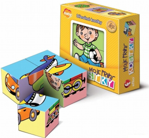 Kostky obrázkové 4ks - Moje první kostky, Kluci (Efko)