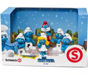 Schleich - Šmoulové, Šmoulové 3D (set 6 šmoulů)