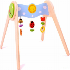 Hrazdička - Dřevěná hrazda beruška a sluníčko (Bigjigs)