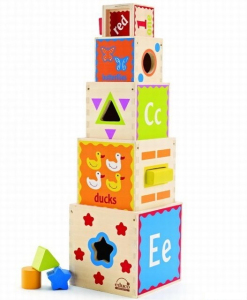 Pyramida - Věž z 5 kostek, Vhazovačka (Educo)