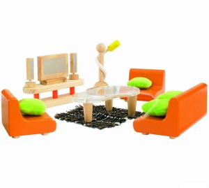 Nábytek pro panenky - Obývací pokoj (Educo)