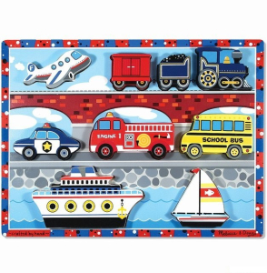 Puzzle pro nejmenší - Vkládačka, Dopravní prostředky (M&D)