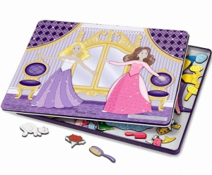 Puzzle oblékání magnetické - Princezny na plese (M&D)