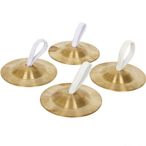 Hudba - Činely s poutky, 4ks (Legler)