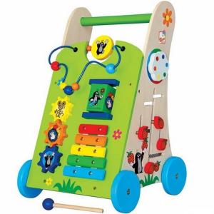 Chodítko dřevěné - Motorický set, Krtek (Bino)