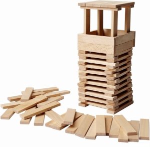 Kostky - Stavebnice přírodní FUNDERA, 100ks (Ikea)