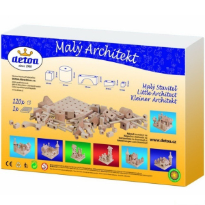 Stavebnice dřevěná - Malý architekt, 120 dílků (Detoa)